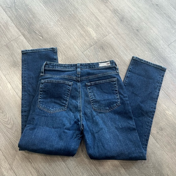 Ag Adriano Goldschmied Blue Straight Leg Jeans - Picture 4 of 4